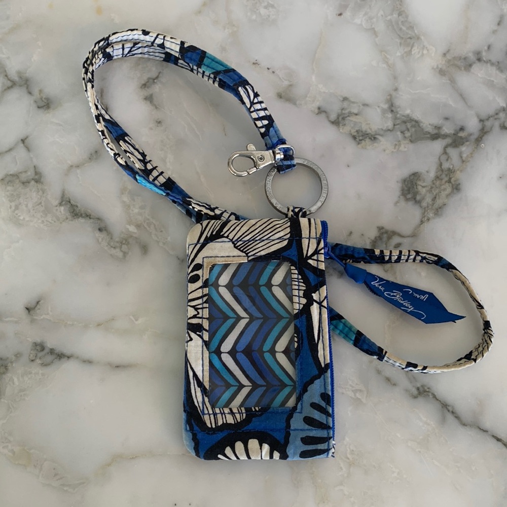 Vera Bradley Zip ID Case and Lanyard